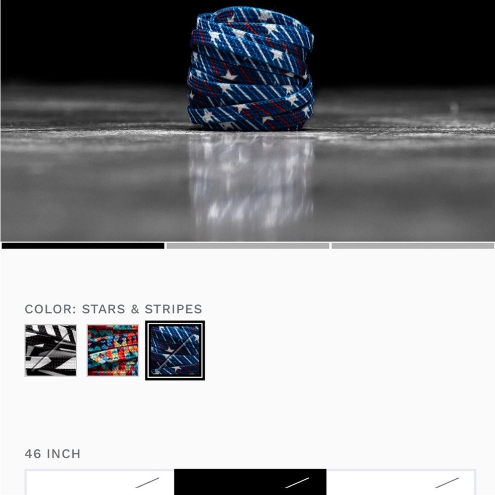 NWT Nobull Stars and Stripes laces